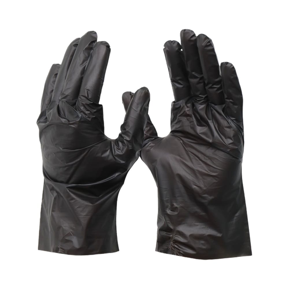 Par de luvas Vinilflex Bompack pretas tamanho M
